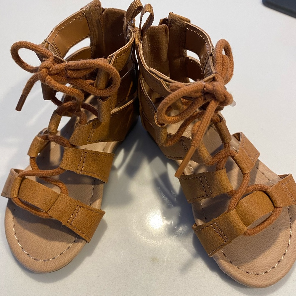 Toddler lace up sandals
